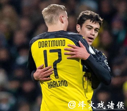 德杯-哈兰德+17岁神童破进球纪录 多特2-3不来梅